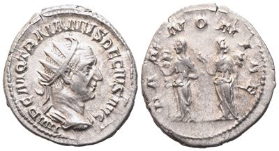 Trajan Decius (249-251), Antoninianus, Rome; Ar (4,53 G; 22,6 MM; 12 H)
