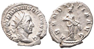 Trajan Decius (249-251), Antoninianus, Rome; Ar (4,08 G; 23,2 MM; 12 H)