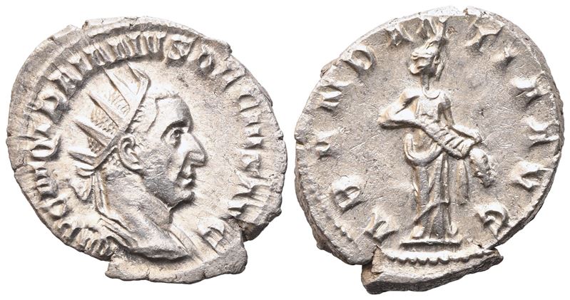 Trajan Decius (249-251), Antoninianus, Rome; Ar (4,08 G; 23,2 MM; 12 H)