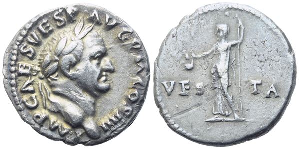 Vespasian (69-79), Denarius, Rome, 72-73; AR (3 g; 17,6 mm; 7 h)