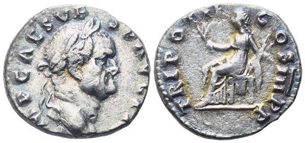 Vespasian (69-79), Denarius, Rome, 71; AR (2,73 g; 17,4 mm; 6 h)