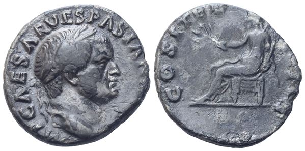 Vespasian (69-79), Denarius, Rome, 70; AR (3,21 g; 17,2 mm; 6 h)