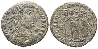 Vetranius (350), Centenionalis, Siscia; Æ (4,52 G; 22,2 MM; 6 H)
