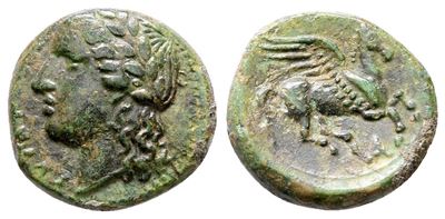 Sicily, Syracuse. Agathokles (317-289 Bc). Æ (14 MM, 2.11 G).