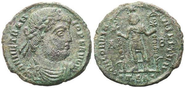 Vetranio (350), AE2; Thessalonica; Æ (4,43 g; 23 mm; 12 h)