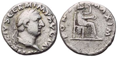 Vitellius (69), Denarius, Rome; Ar (3,08 G; 16,7 MM; 6 H)