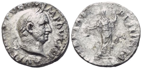 Vitellius (69), Denarius, Rome; AR (2,66 g; 17,1 mm; 6 h)