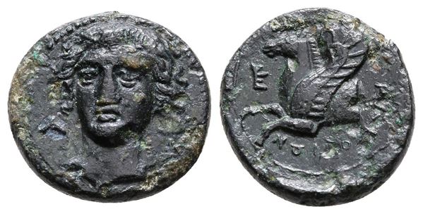 Sicily, Syracuse, 344-317 BC. Æ (15 mm, 2.43 g).