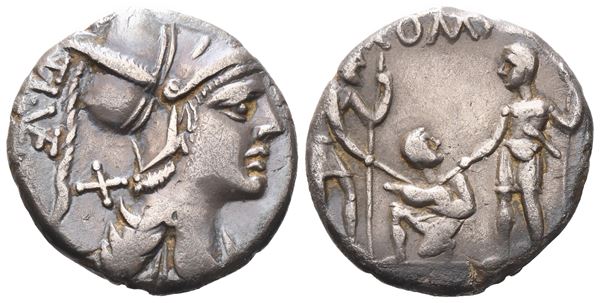 Ti. Veturius, Denarius, 137 BC; AR (3,60 g; 18,6 mm; 12 h)