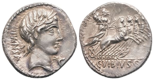 C. Vibius Pansa, Denarius, Rome, 90 BC; AR (3,64 g; 17,2 mm; 11 h)