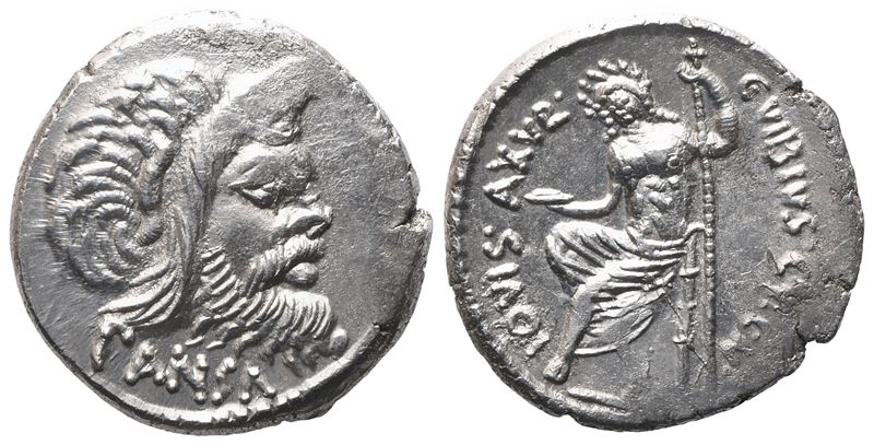 C. Vibius Pansa Caetronianus, Denarius, 48 Bc; Ar (3,87 G; 18 MM; 5 H)
