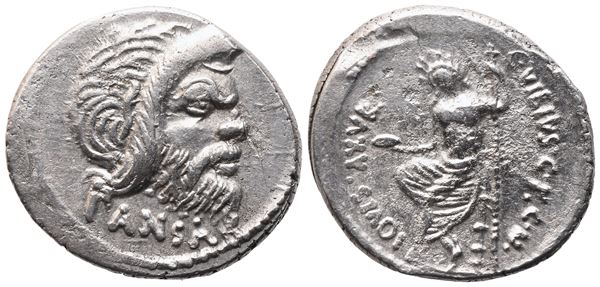 C. Vibius Pansa Caetronianus, Denarius, Rome, 48 BC; AR (3,99 g; 19,6 mm; 4 h)