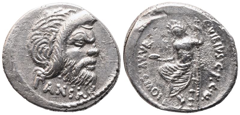 C. Vibius Pansa Caetronianus, Denarius, Rome, 48 Bc; Ar (3,99 G; 19,6 MM; 4 H)