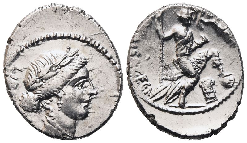 C. Vibius Pansa Caetronianus, Denarius, 48 Bc; Ar (3,98 G; 19,2 MM; 7 H)