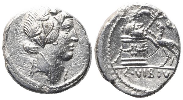 C. Vibius Varus, Denarius, 42 BC; AR (3,48 g; 17 mm; 9 h)