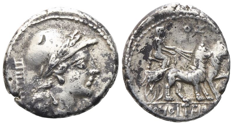 M. Volteius, Denarius, 78 Bc; Ar (3,70 G; 17,6 MM; 4 H)