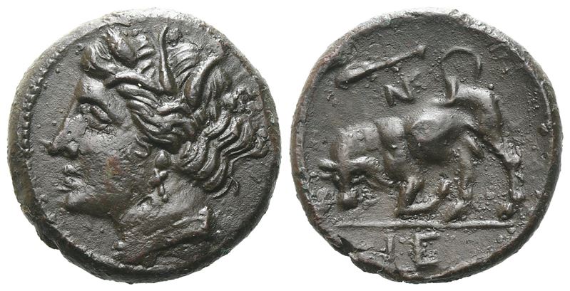 Sicily, Syracuse. Hieron II (275-215 Bc). Æ (17 MM, 4.35 G).