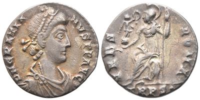 Gratian (367-383), Siliqua, Treveri, 367-368; Ar (1,83 G; 16,5 MM; 12 H)