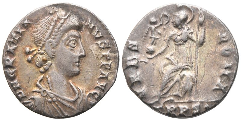Gratian (367-383), Siliqua, Treveri, 367-368; Ar (1,83 G; 16,5 MM; 12 H)