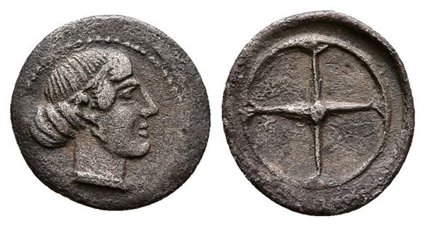 Sicily, Syracuse, c. 478-475 BC. AR Obol (11 mm, 0.34 g).