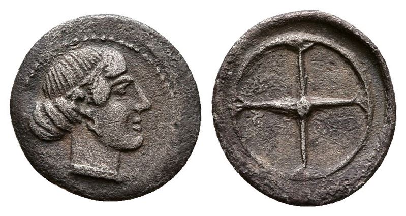 Sicily, Syracuse, C. 478-475 Bc. Ar Obol (11 MM, 0.34 G).