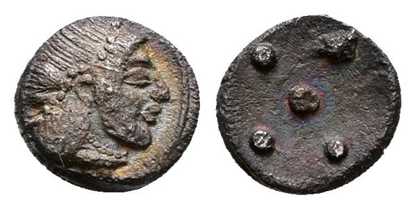 Sicily, Syracuse. Hieron I (478-466 BC). AR Pentonkion (5 mm, 0.26 g).  - Auction Greek, Roman and Byzantine Coins	 - Bertolami Fine Art - Prague