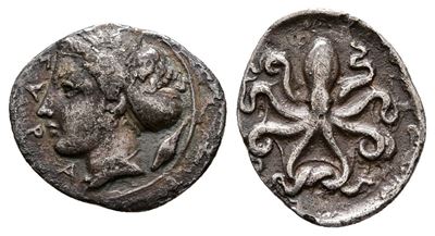 Sicily, Syracuse. Dionysios i (405-367 Bc). Ar Litra (12 MM, 0.54 G).