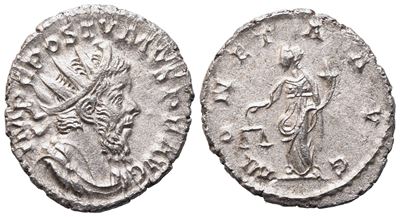 Postumus (imperium Galliarum) (260-269), Antoninianus, Treveri, 263-265; Ar (3,02 G; 21,3 MM; 1 H...
