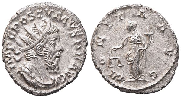 Postumus (Imperium Galliarum) (260-269), Antoninianus, Treveri, 263-265; AR (3,02 g; 21,3 mm; 1 h)