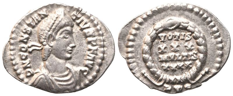 Constantius II, Siliqua di Lugdunum (360–361), argento