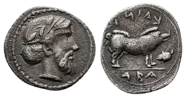 Sicily, Abakainon, c. 420-400 BC. AR Litra (12 mm, 0.64 g).  - Auction Greek, Roman and Byzantine Coins	 - Bertolami Fine Art - Prague