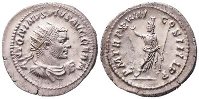 Antoniniano di Caracalla, Antoninus Pius Augustus Germanicus, Roma (215 d.C.), AR