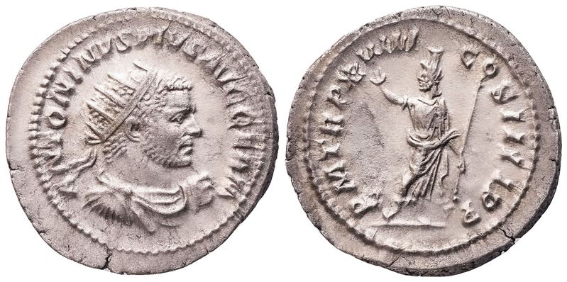 Antoniniano di Caracalla, Antoninus Pius Augustus Germanicus, Roma (215 d.C.), AR