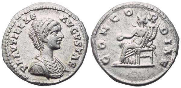 Plautilla Augusta (202-205), Denarius, Laodicea ad Mare, 202; AR  (3,27 g; 19,4 mm; 6 h) 
