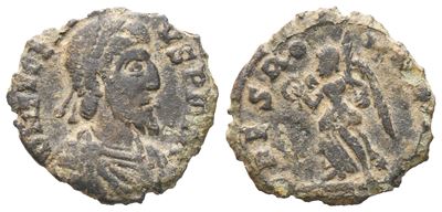 Eugenius (392–394), Sesterzio/moneta imperiale in bronzo, Aquileia