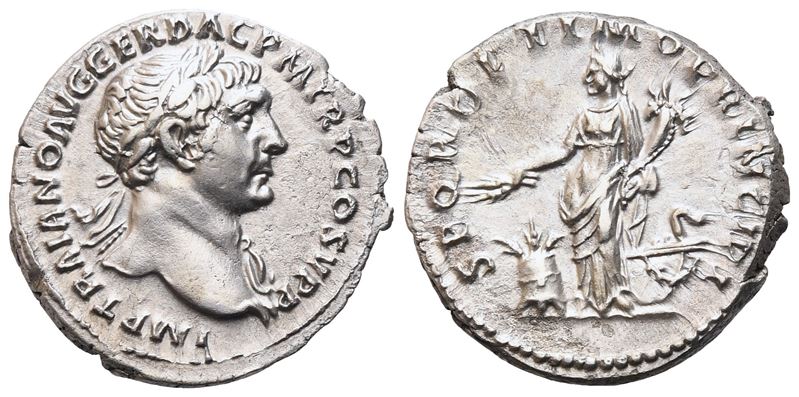 Trajan (98-117), Denarius, Rome, 106-107; Ar (3,36 G; 18 MM; 7 H)