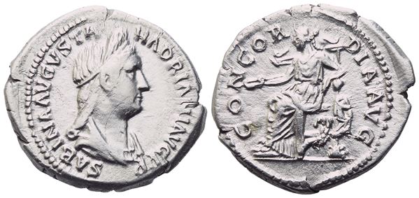 Sabina Augusta (128-136/7), Denarius, Rome, c. 130-133; AR (3,12 g; 18,7 mm; 6 h)