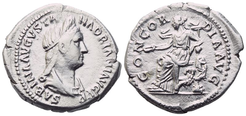 Sabina Augusta (128-136/7), Denarius, Rome, C. 130-133; Ar (3,12 G; 18,7 MM; 6 H)