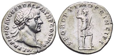 Trajan (98-117), Denarius, Rome, C. 104-107; Ar (3,22 G; 17,5 MM; 6 H)