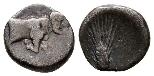 Sicily, Gela, c. 415-405 BC. AR Trihemiobol (11 mm, 1.09 g).