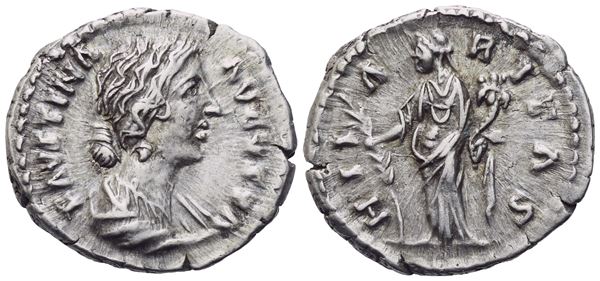 Faustina II Augusta (147-175), Denarius struck under Marcus Aurelius and Lucius Verus, Rome, 161-164; AR (3,36 g; 19 mm; 12 h) 