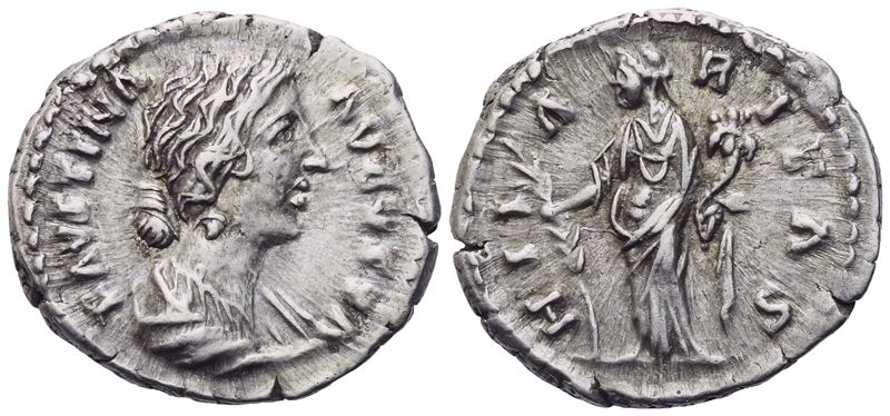 Faustina II Augusta (147-175), Denarius Struck Under Marcus Aurelius And Lucius Verus, Rome, 161-...