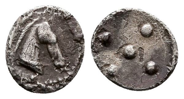 Sicily, Gela, c. 490-475 BC. AR Pentonkion (5 mm, 0.23 g).  - Auction Greek, Roman and Byzantine Coins	 - Bertolami Fine Art - Prague