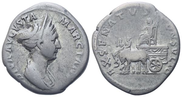 Diva Marciana, Denarius struck under Trajan, Rome, 113; AR (3,09 g; 19 mm; 6 h) 