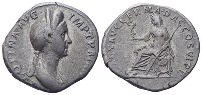 Plotina (105-123), Denarius, Rome, 112-114; Ar (3,05 G; 19 MM; 7 H)