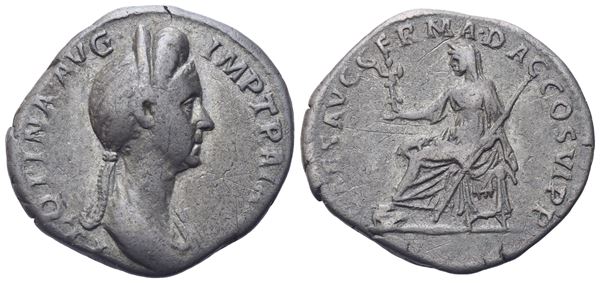 Plotina (105-123), Denarius, Rome, 112-114; AR (3,05 g; 19 mm; 7 h)