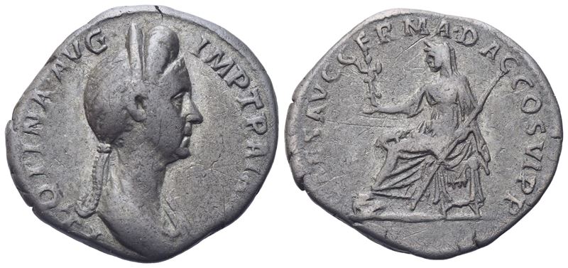 Plotina (105-123), Denarius, Rome, 112-114; Ar (3,05 G; 19 MM; 7 H)