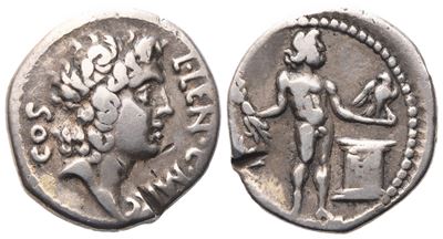 L. Cornelius Lentulus And C. Claudius Marcellus, Denarius, 49 Bc; Ar (3,90 G; 18 MM; 11 H)