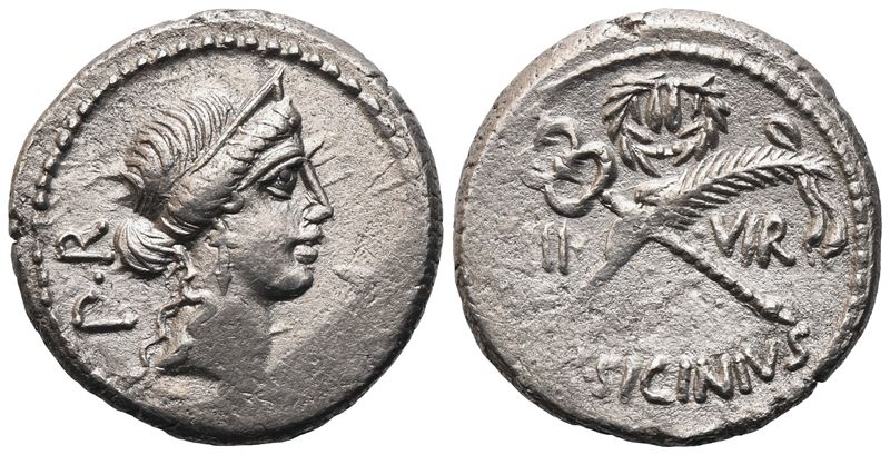 Q. Sicinius, Denarius, Rome, 49 Bc; Ar (3,41 G; 17,5 MM; 11 H)