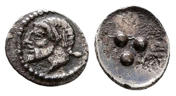 Sicily, Himera, c. 470-450 BC. AR Tetras (7 mm, 0.20 g).  - Auction Greek, Roman and Byzantine Coins	 - Bertolami Fine Art - Prague